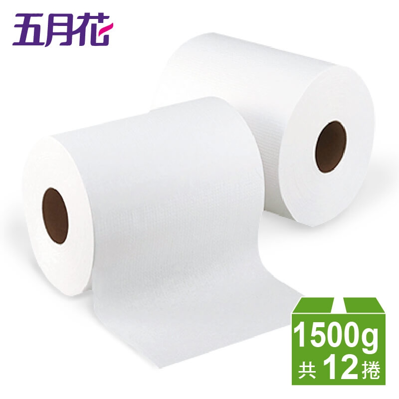 五月花大捲筒擦手紙(1.5kg/捲×12捲/箱)