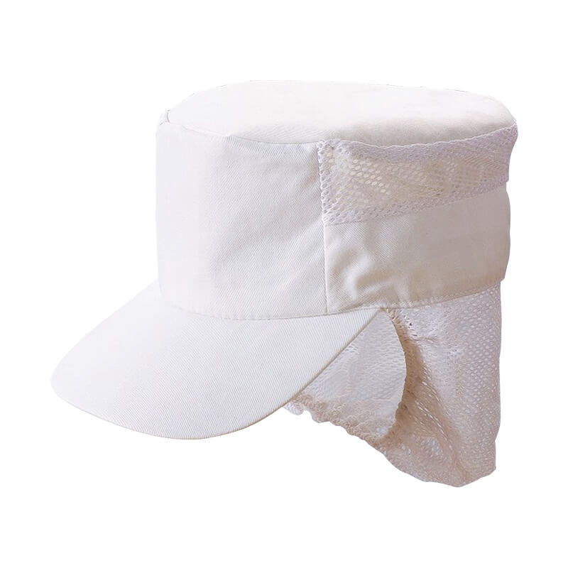 廚師鴨舌網帽附下網