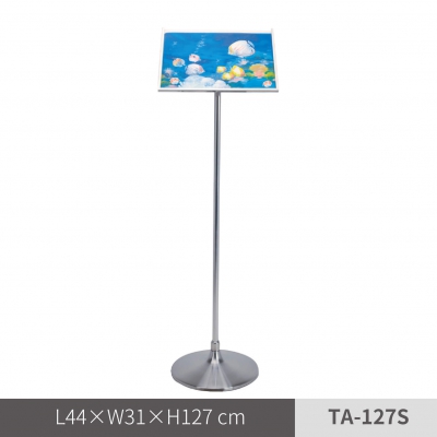 不鏽鋼告示牌 / 斜面（TA-127S）