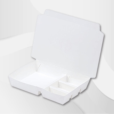 紙餐盒（左右四格）