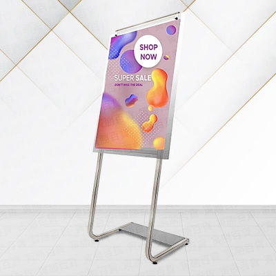 PB-172SR曲線造型展示架（亮光銀）