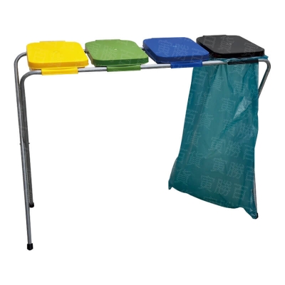 SP-04四分類鋼管烤漆資源回收架