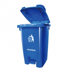 E60腳踏垃圾桶(藍色 / 60公升)