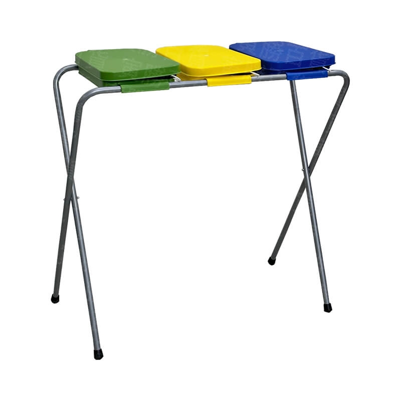 SP-03三分類鋼管烤漆資源回收架