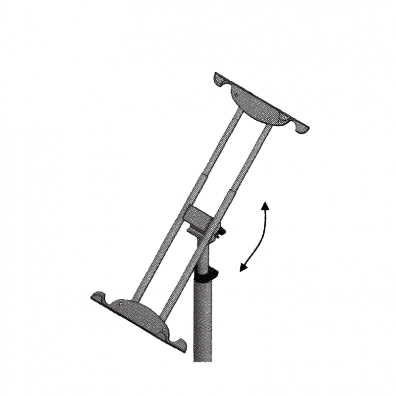 TR-303不鏽鋼夾式面板斜放架