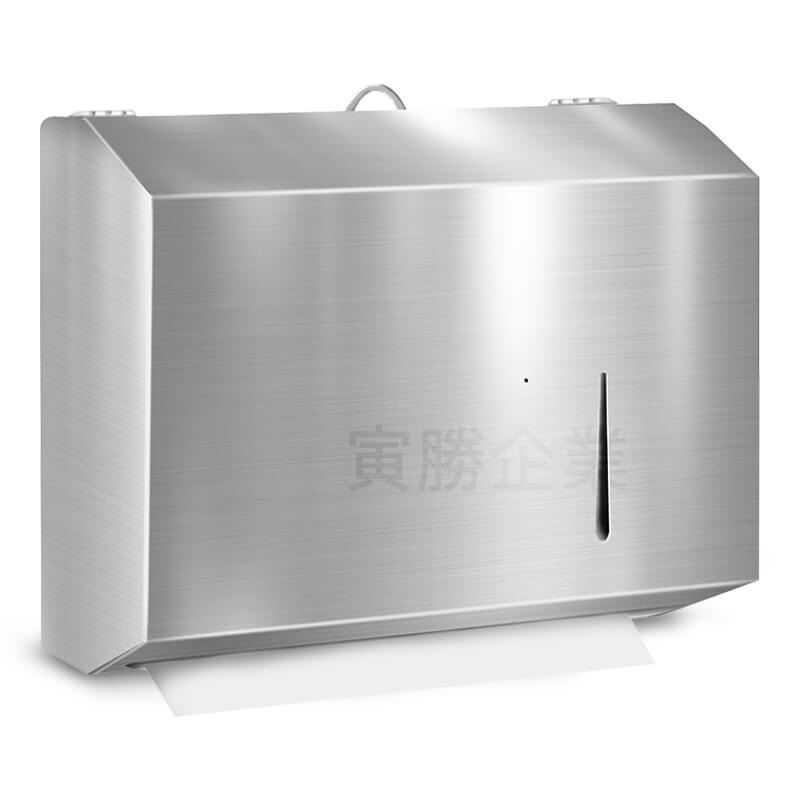 不銹鋼三摺式擦手紙架